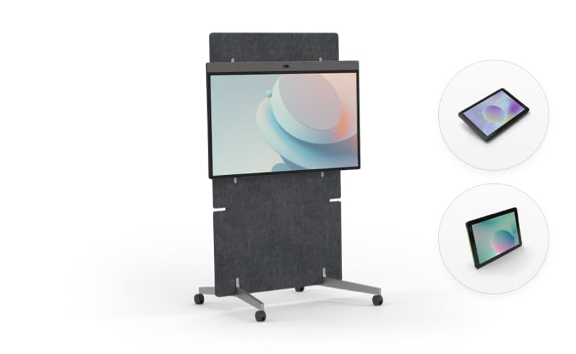 Neat Board 50,  Adaptive stand,  2 Neat Pads,  Table stand and Neat Active Marker included