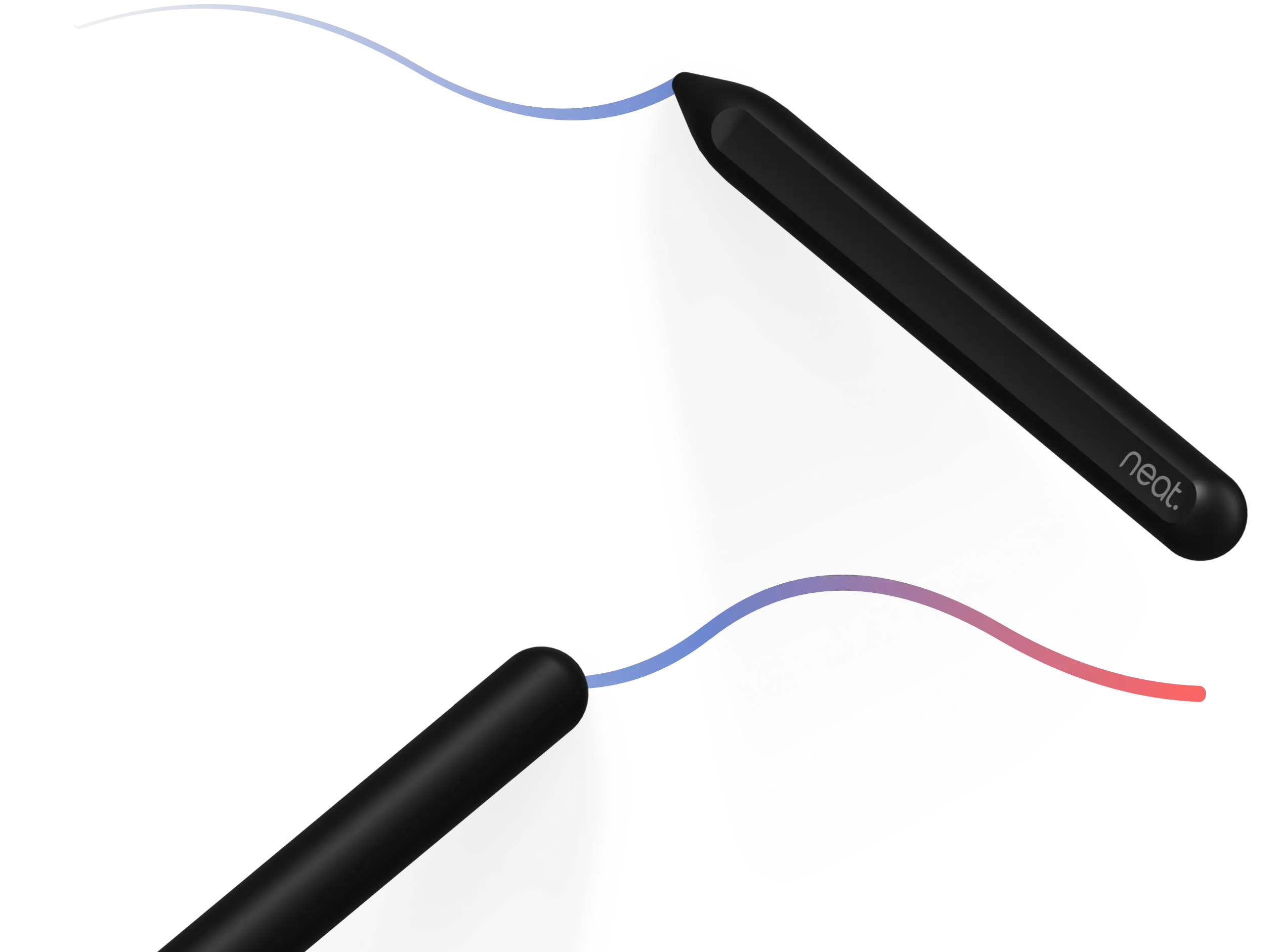 Two Neat Active Markers - the first one is drawing a line, the second is erasing